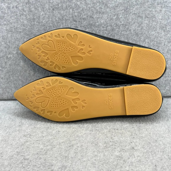 Miqibili  Buckle Toe Slip On Flat - Black Patent -Women Size 8.5 *NEW - Picture 10 of 14